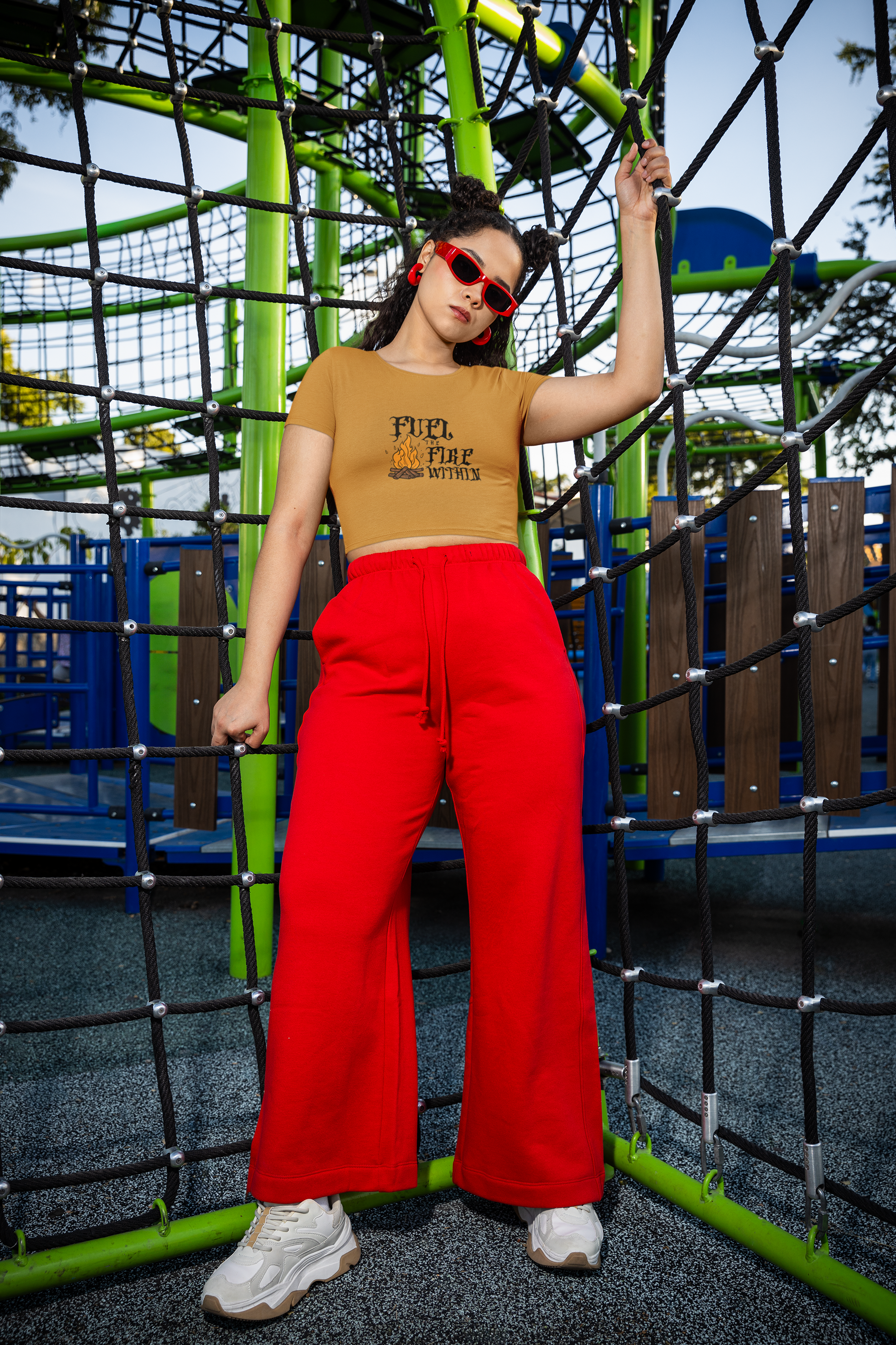 Fuel The Fire Within Crop Tee