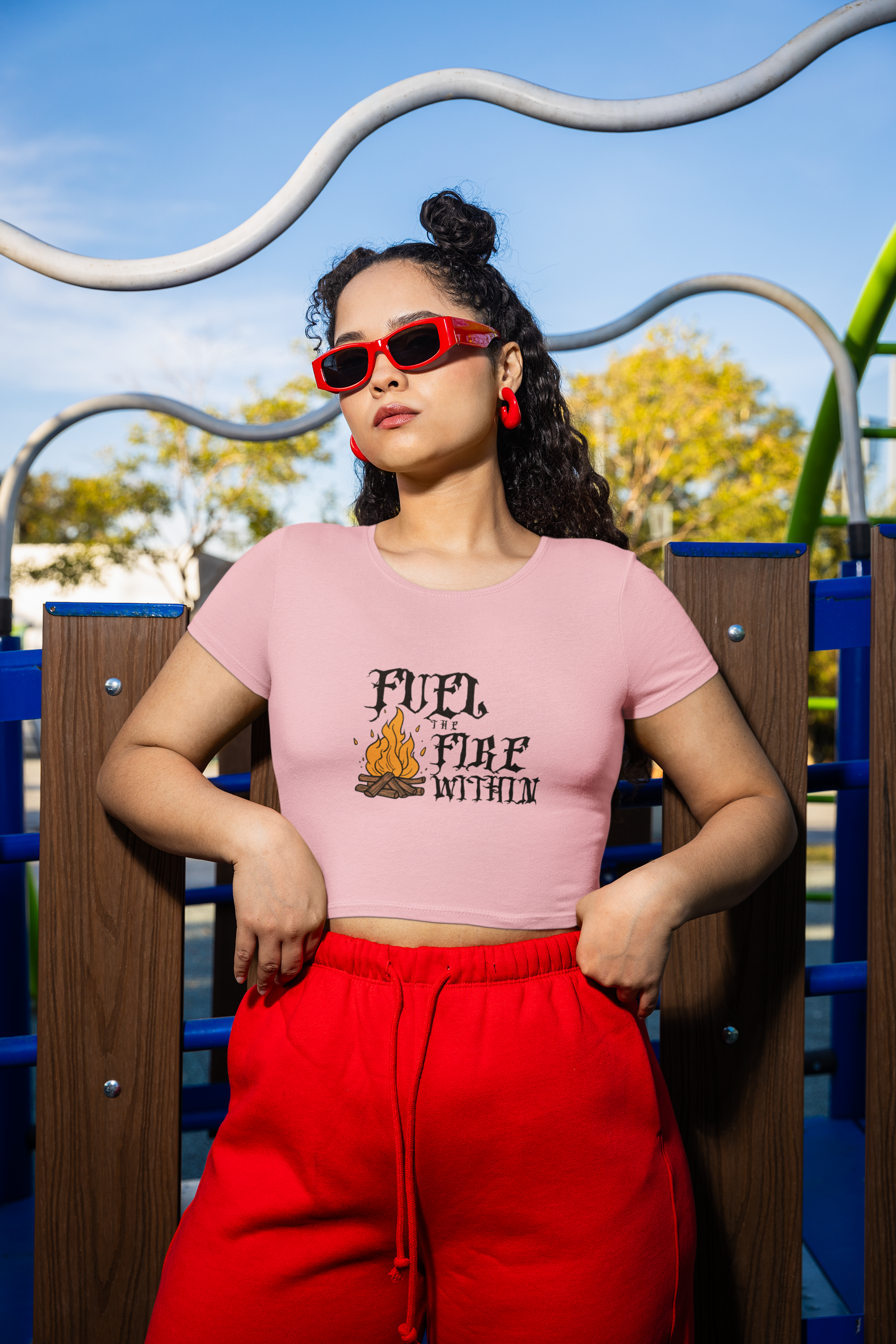 Fuel The Fire Within Crop Tee