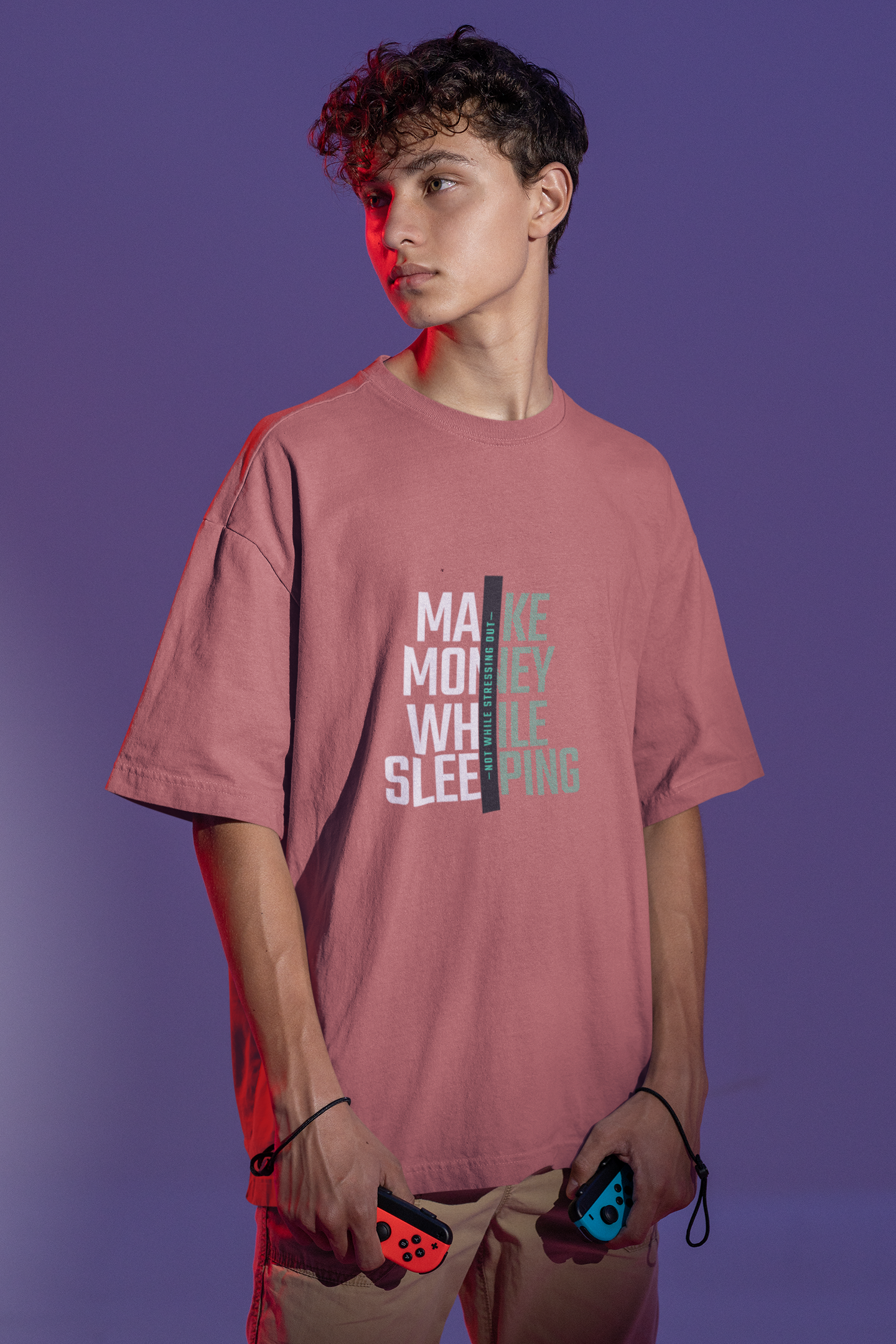 Make Money While Sleeping Oversized Tee