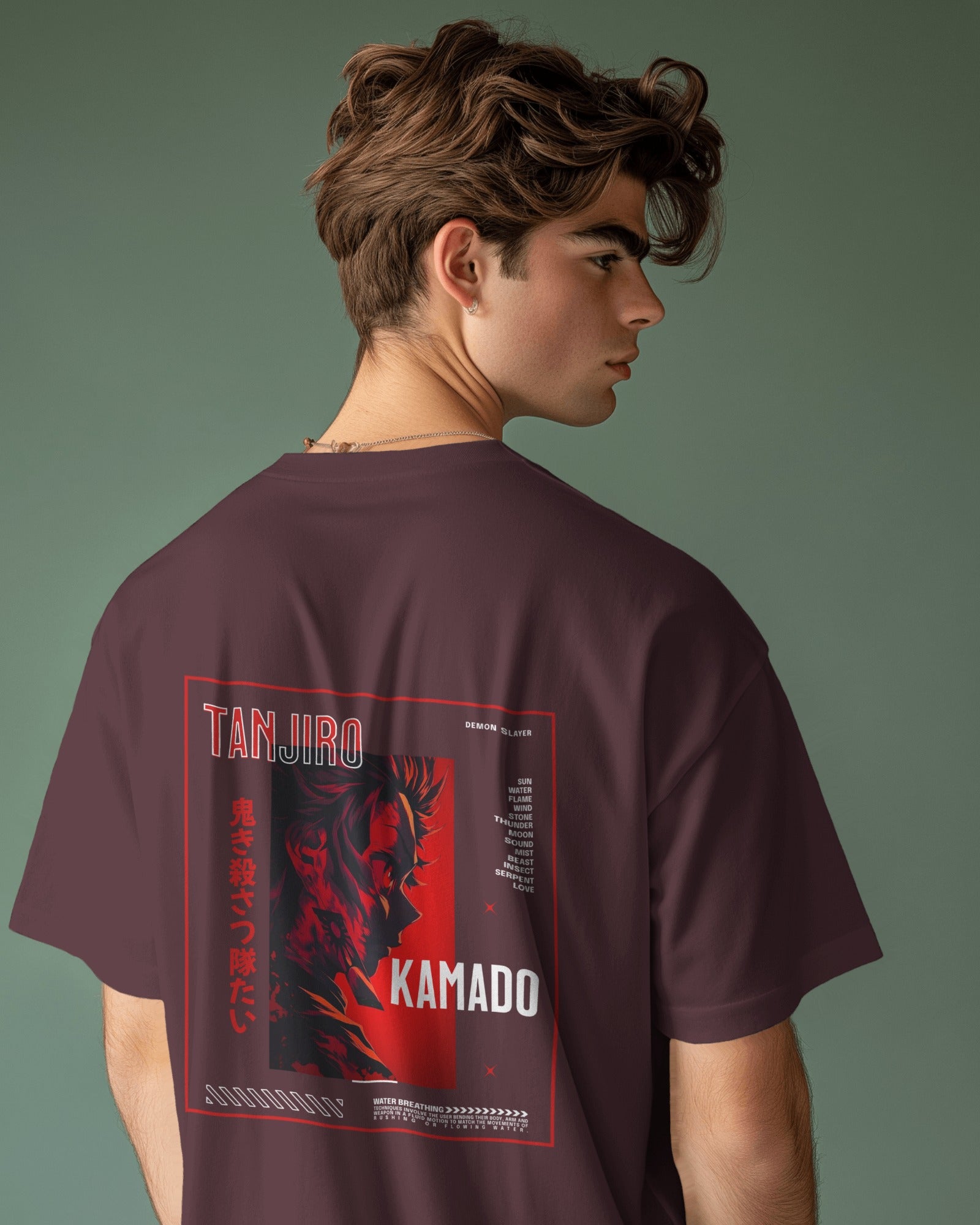 Demon Slayer Tanjiro Kamado Oversized Tee