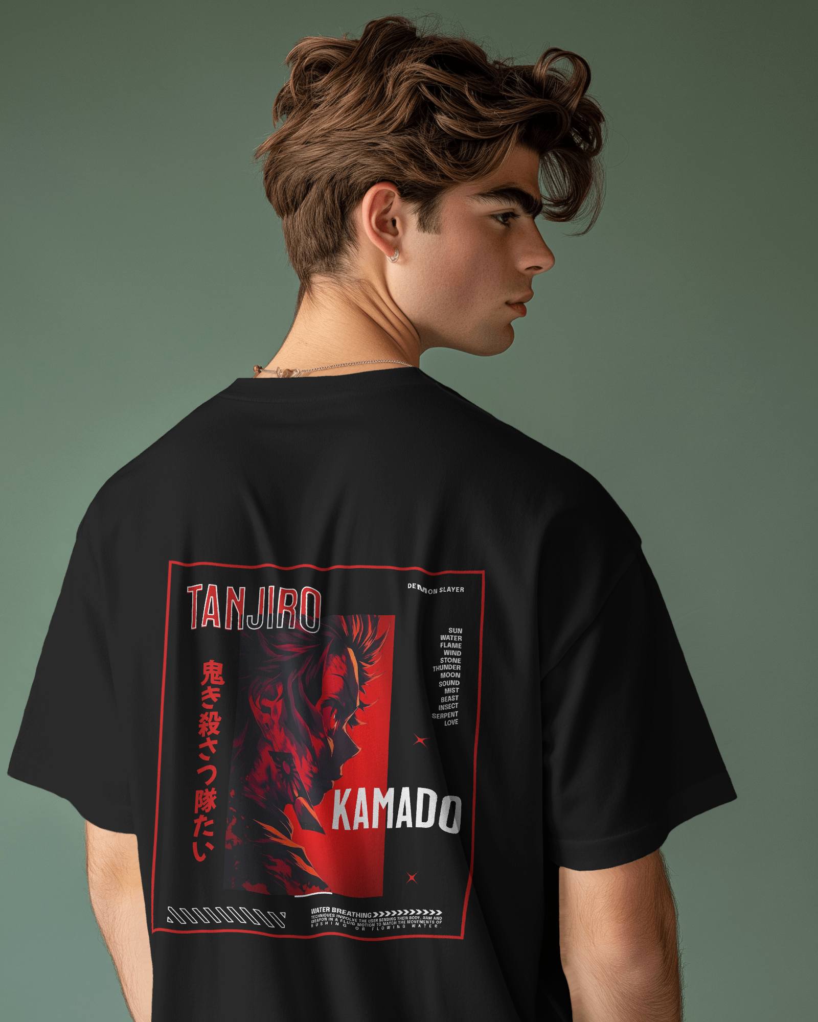 Demon Slayer Tanjiro Kamado Oversized Tee